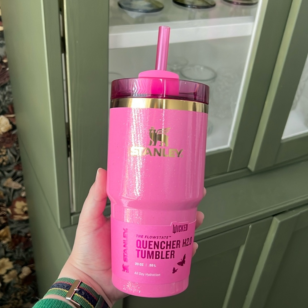 Stanley Wicked Pink Glinda Quencher 20oz tumbler